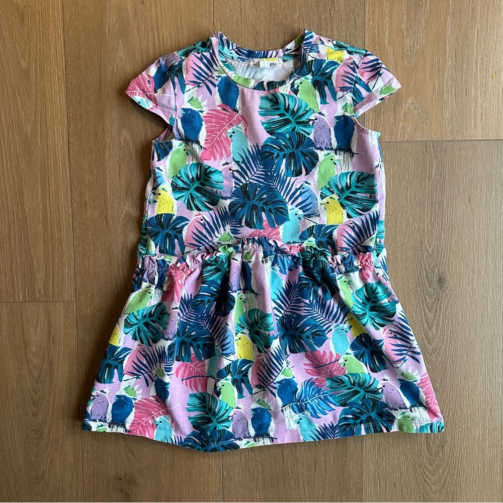 Tropical Print Kids Dress